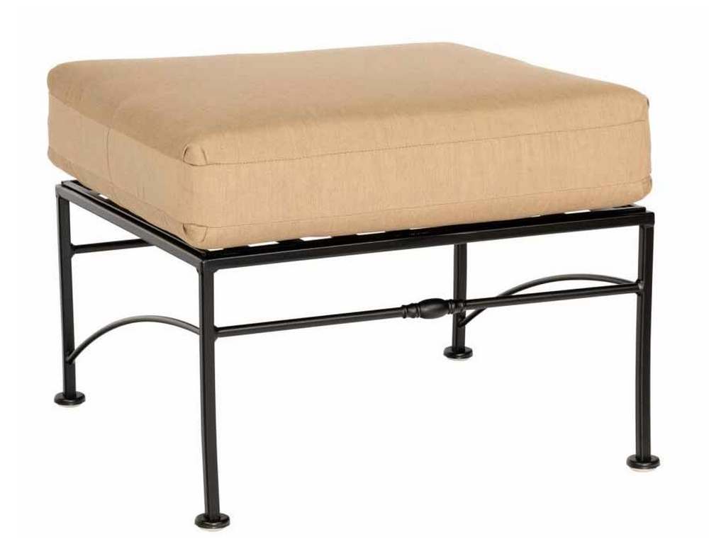 Woodard 3C0086 Sheffield Ottoman with Cushion