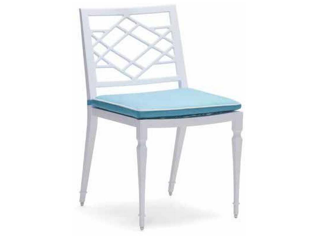 Woodard 7S0412ST Tuoro Dining Side Chair with Optional Seat Cushions