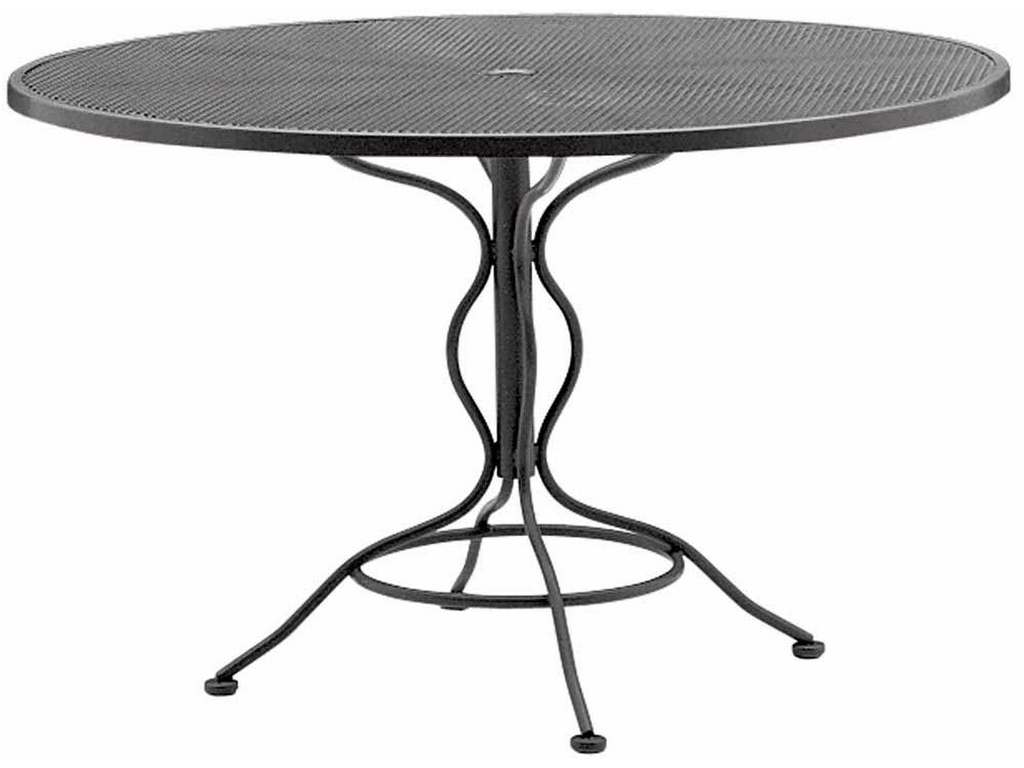Woodard 190137  Mesh Top Set-Up 48 inch Round Umbrella Table