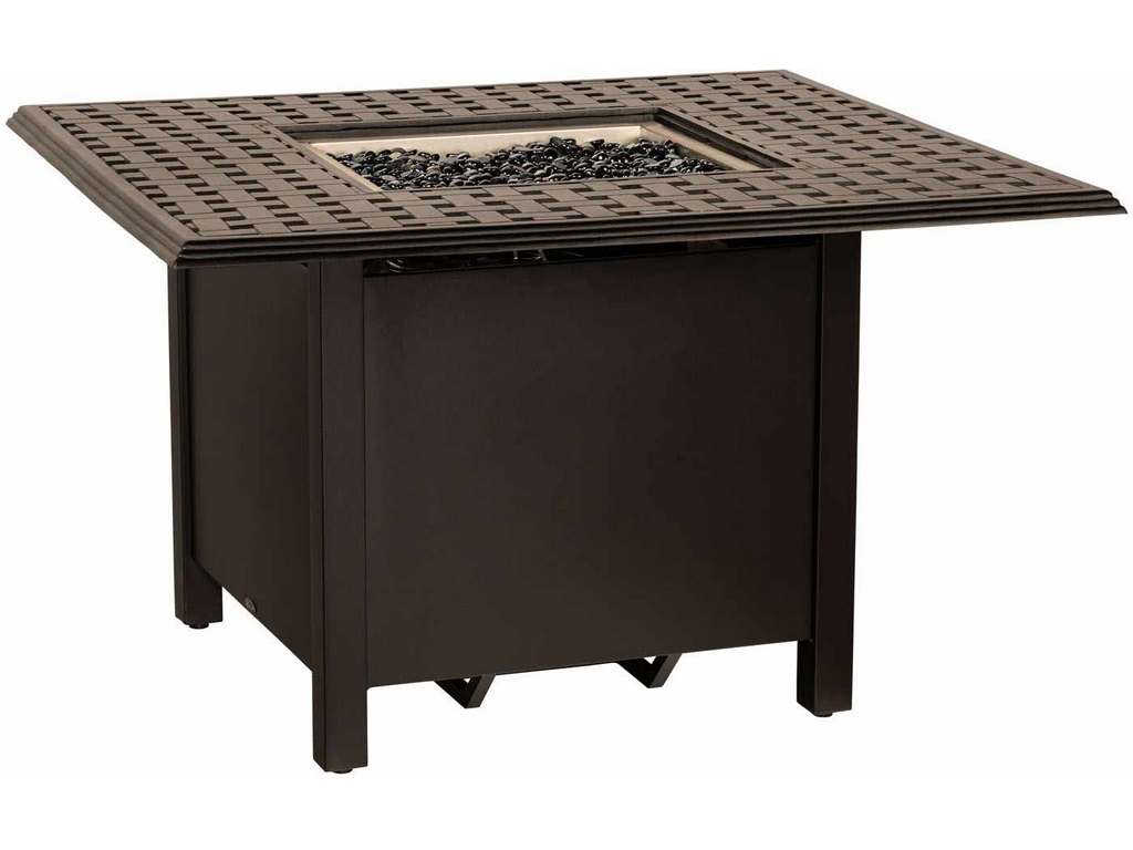 Woodard 65M742 04943FP Thatch Complete Fire Tables Square Chat Height Fire Table Woodard 65M742 04943FP Thatch Complete Fire Tables Square Chat Height Fire Table