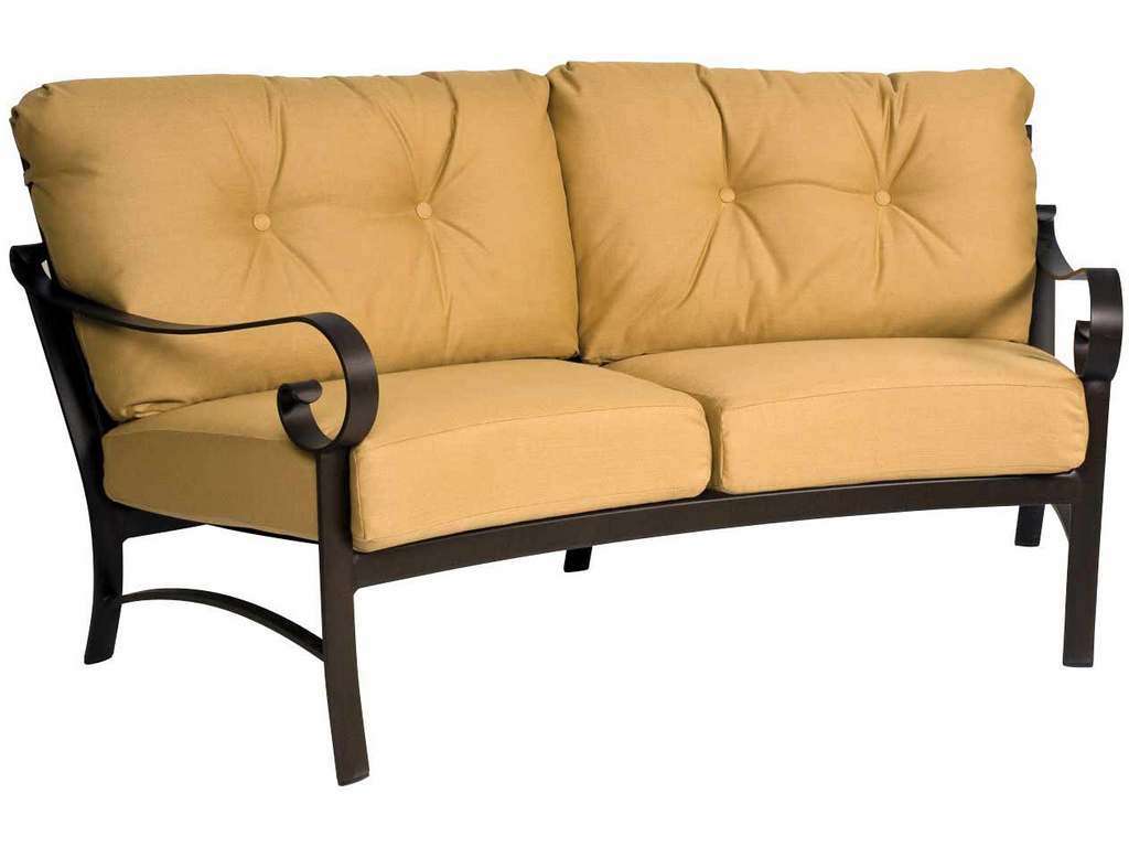 Woodard 690463M Belden   Cushion Crescent Love Seat