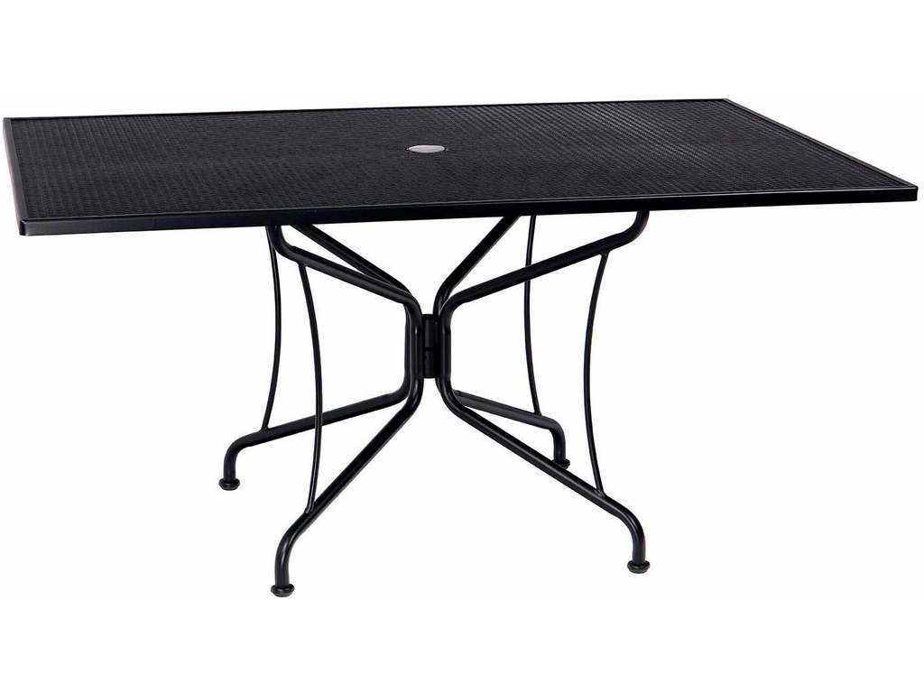 Woodard 880317  Premium Mesh RTA 42 inch x 60 inch Rectangular Umbrella Table