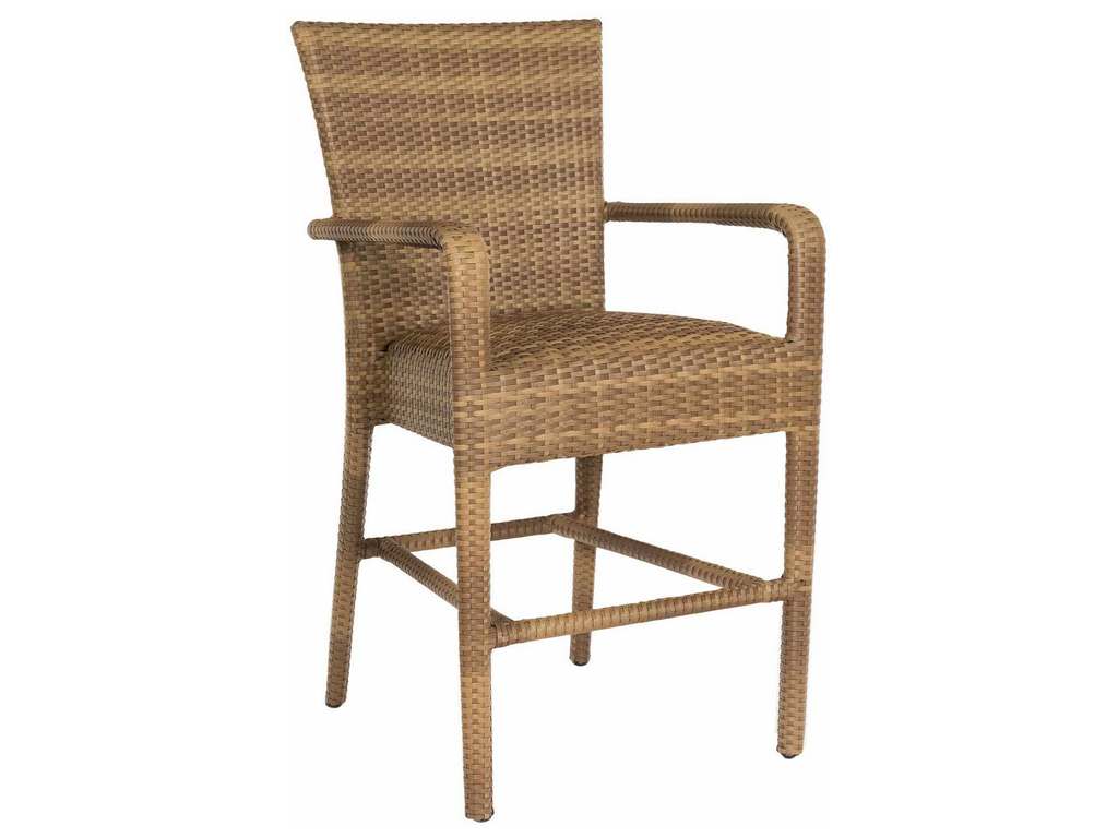 Woodard S593087 Et Cetera Padded Counter Stool with Arms