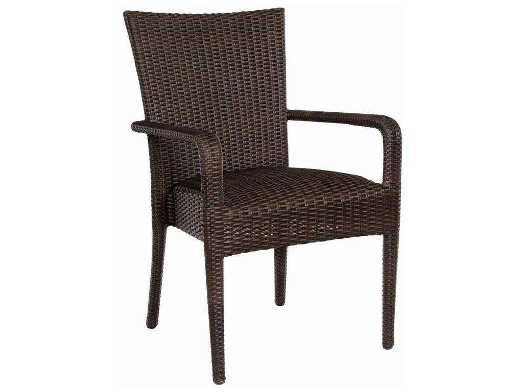 Woodard S593801 Et Cetera Padded Seat Dining Armchair Woodard S593801 Et Cetera Padded Seat Dining Armchair