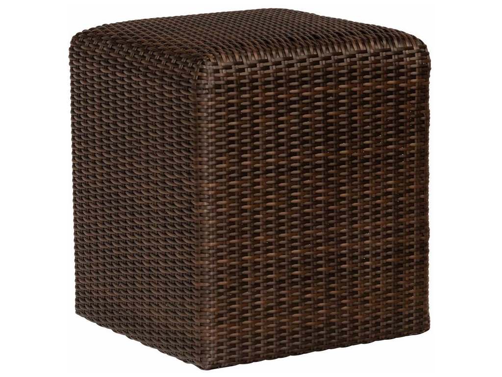 Woodard S511921 Saddleback Reticulated Cube in Coffee