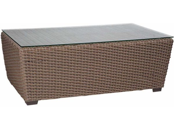 Woodard S592211 Augusta Coffee Table with Glass Top