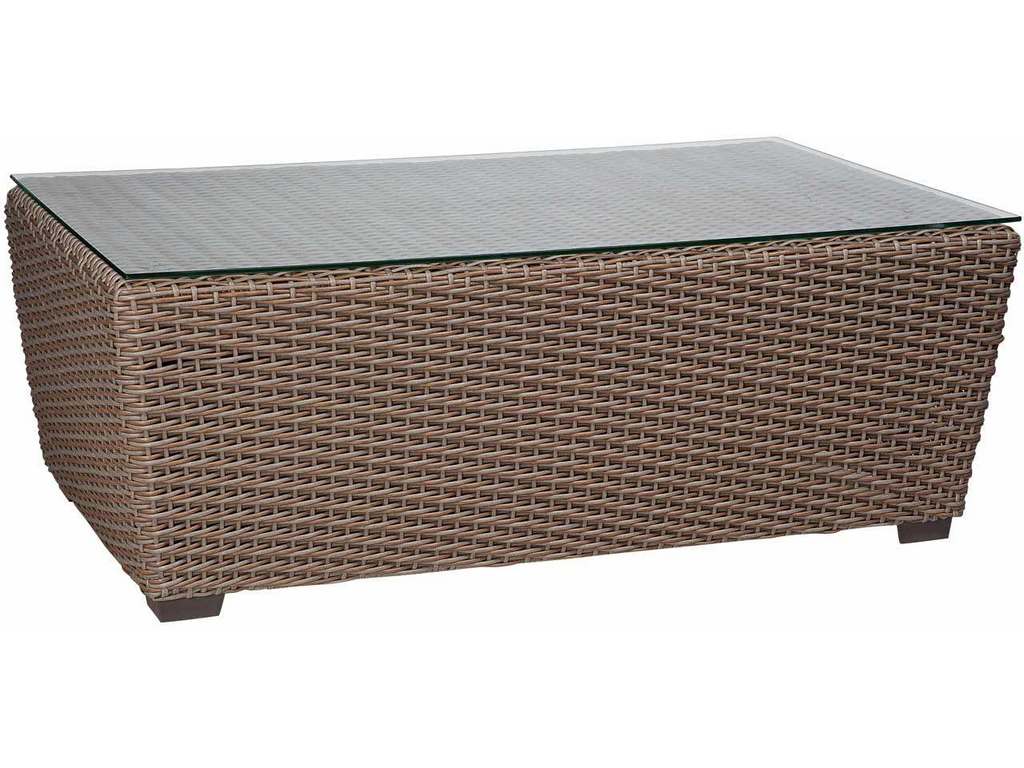 Woodard S592211 Augusta Coffee Table with Glass Top