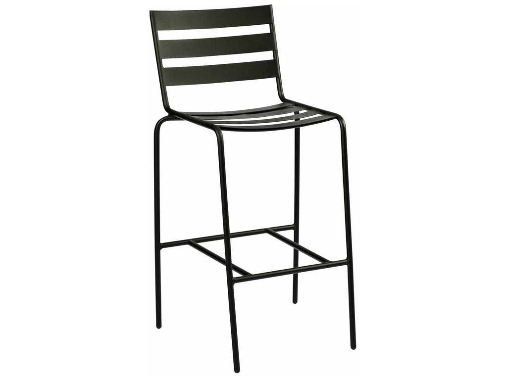 Woodard 110081.92  Metro Textured Black Stationary Bar Stool