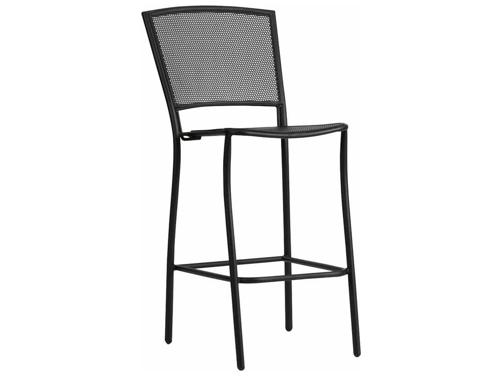 Woodard 7R0181.92  Albion Textured Black Stationary Bar Stool