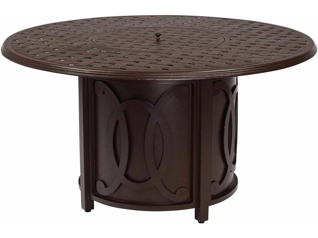 Woodard 69M747 Belden Accented Universal Round Fire Table Base with Round Burner