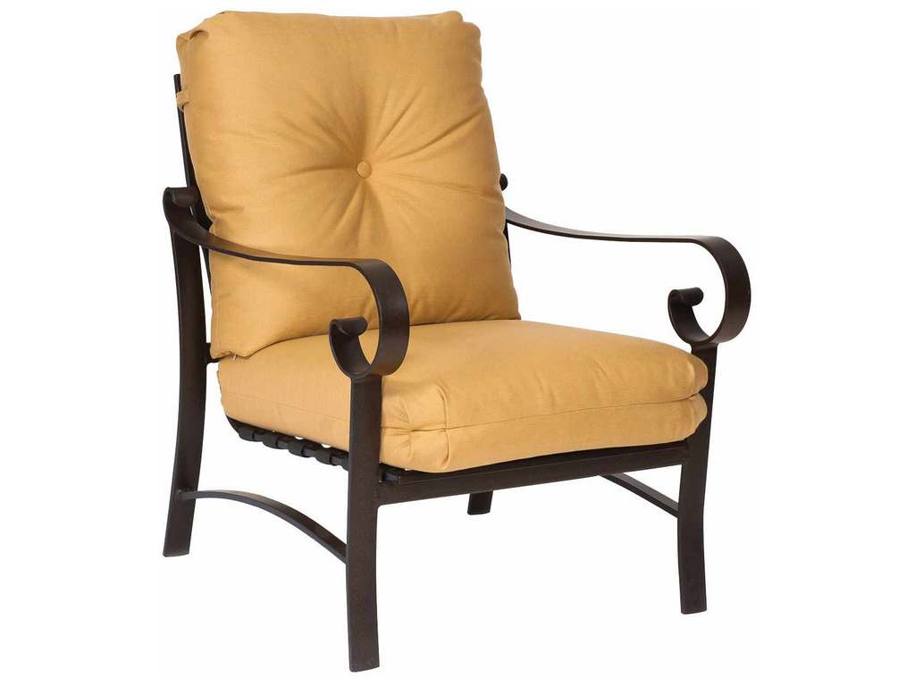 Woodard 690406M Belden Cushion Stationary Lounge Chair Woodard 690406M Belden Cushion Stationary Lounge Chair