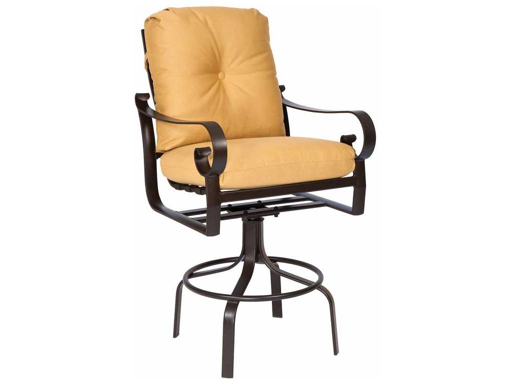 Woodard 690468M Belden   Cushion Swivel Bar Stool
