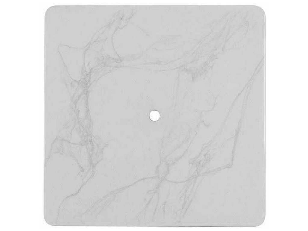 Woodard 0FC37  Carrera 36 inch Square Fiberglass Faux Travertine Top