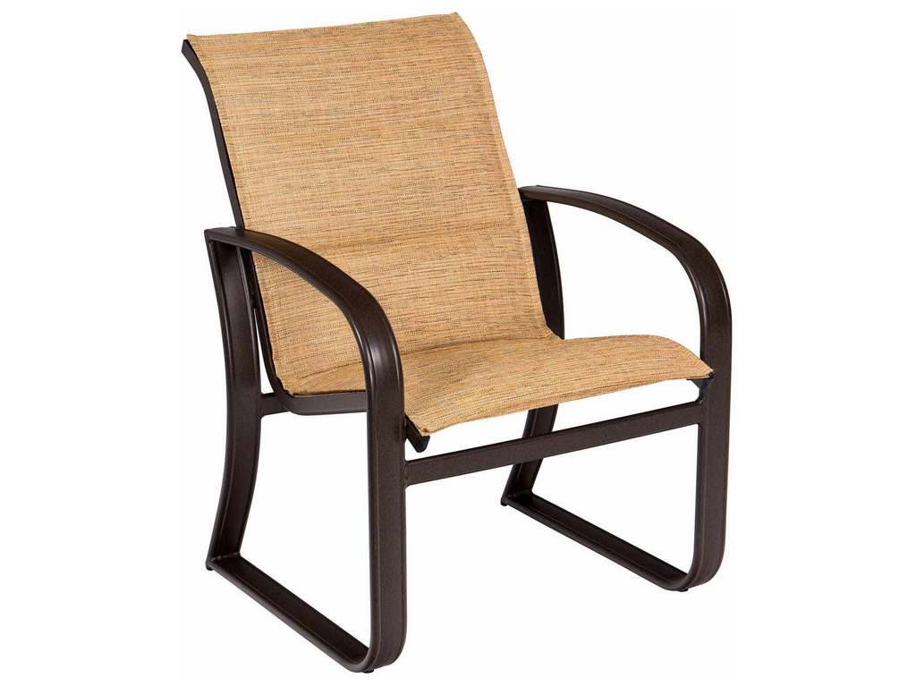 Woodard 2FH501 Cayman Isle Padded Sling Dining Armchair