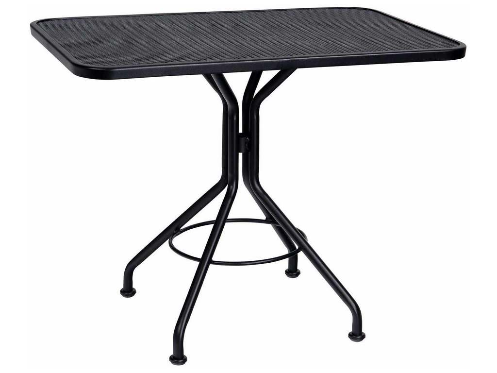 Woodard 280047  Mesh Top Set-Up 24 inch x 36 inch Rectangular Dining Table