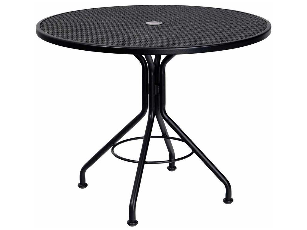Woodard 280135 Mesh Contract+ 36 inch Round Bistro Umbrella Table Woodard 280135 Mesh Contract+ 36 inch Round Bistro Umbrella Table