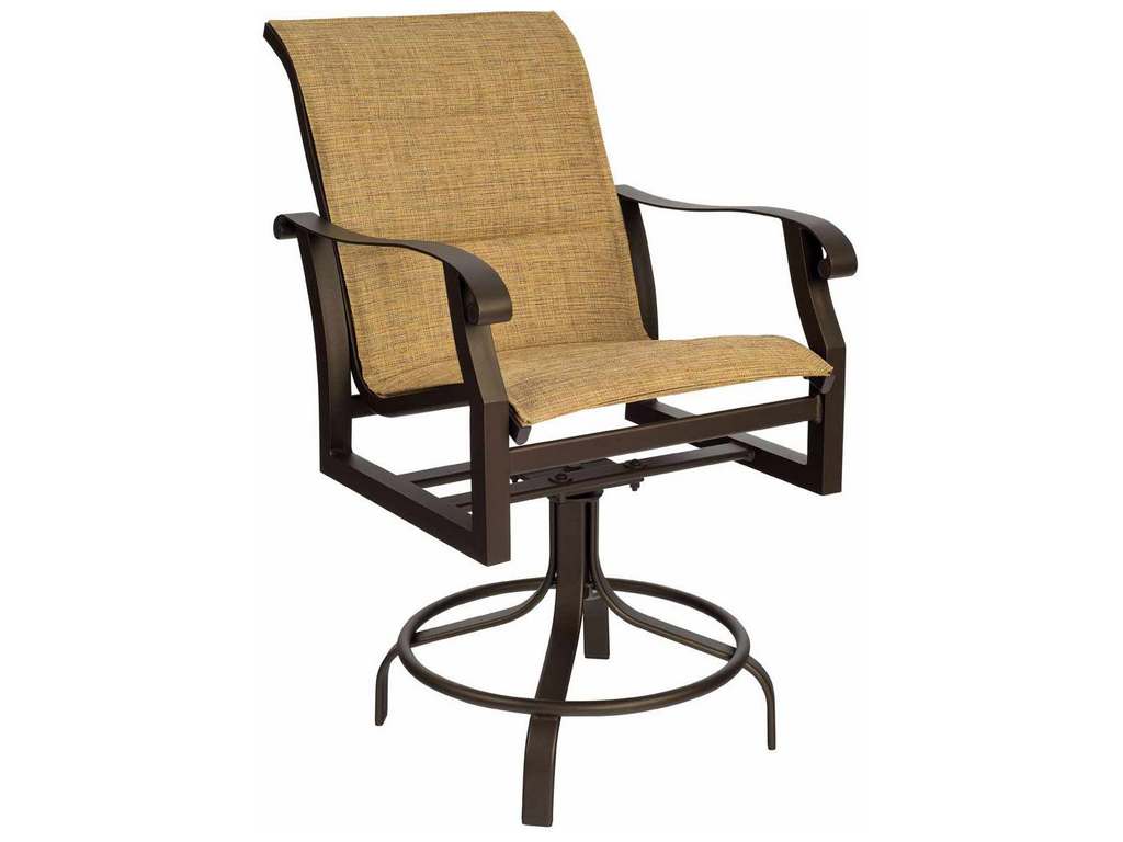 Woodard 4Z0469 Cortland   Cushion Swivel Counter Stool