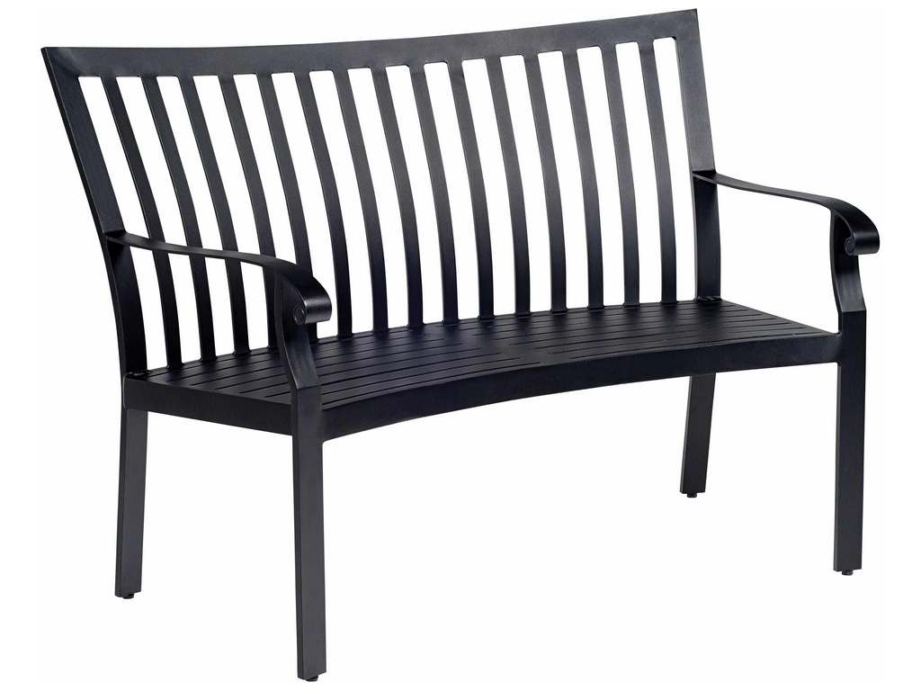 Woodard 4Z0494 Cortland   Cushion Crescent Shaped Bench