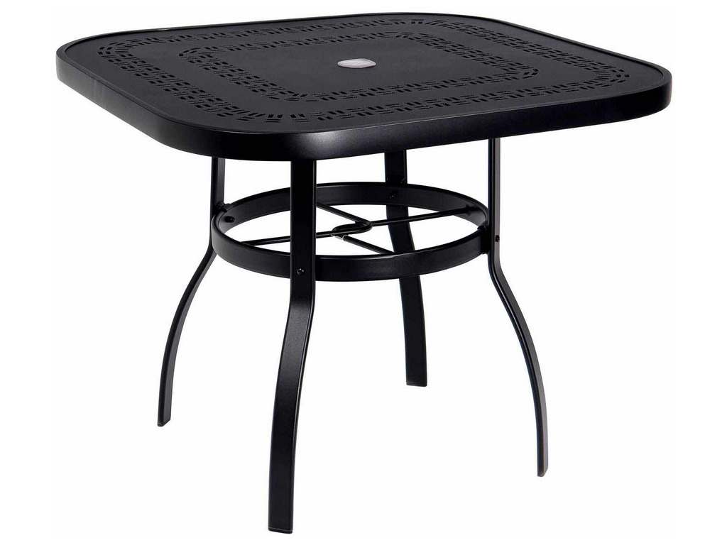 Woodard 826037A  Deluxe 36 inch Square Umbrella Table with Trellis Top
