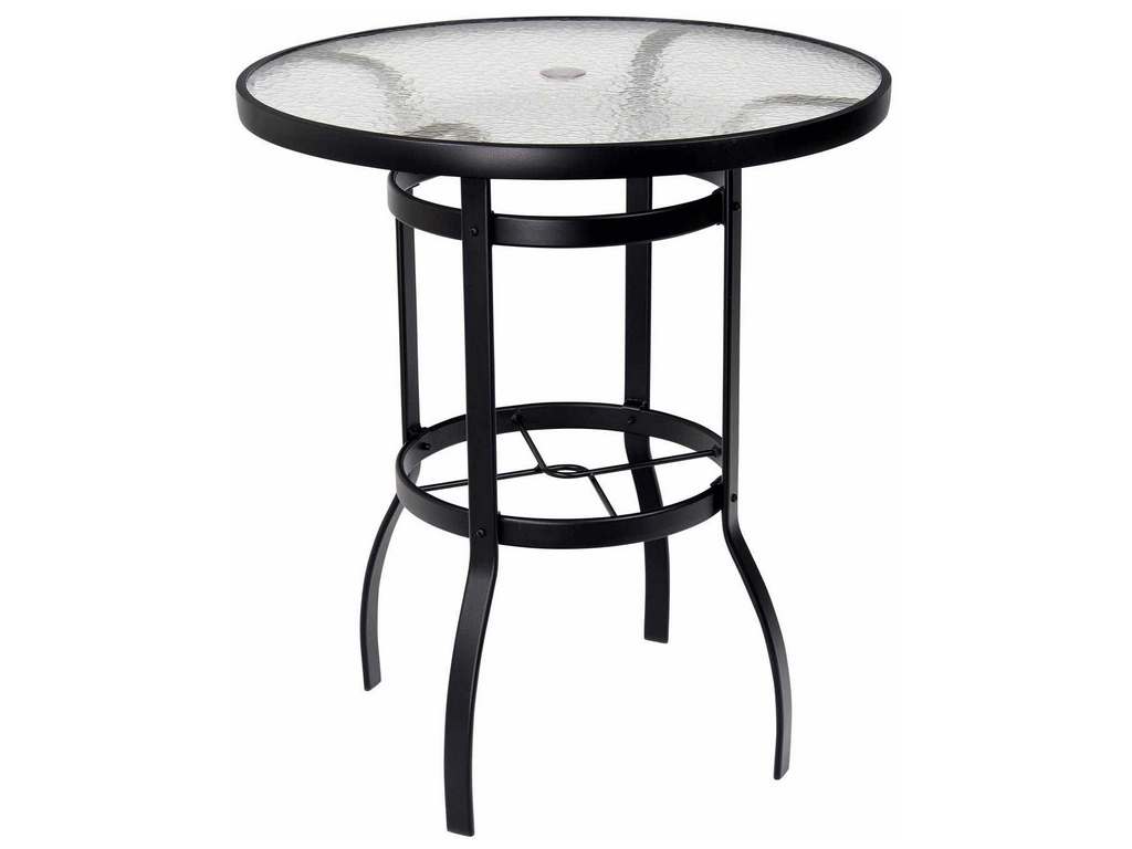 Woodard 826536W Tribeca   36 inch Bar Height Umbrella Table