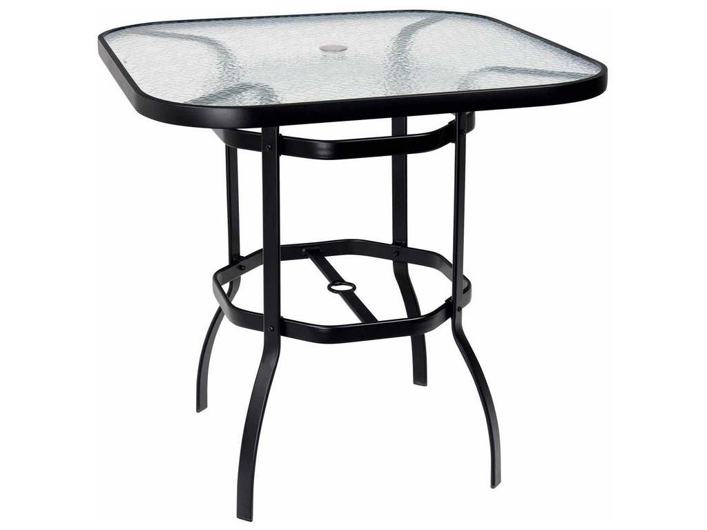 Woodard 826538W Deluxe42 inch Square Bar-Height Umbrella Table Woodard 826538W Deluxe42 inch Square Bar-Height Umbrella Table
