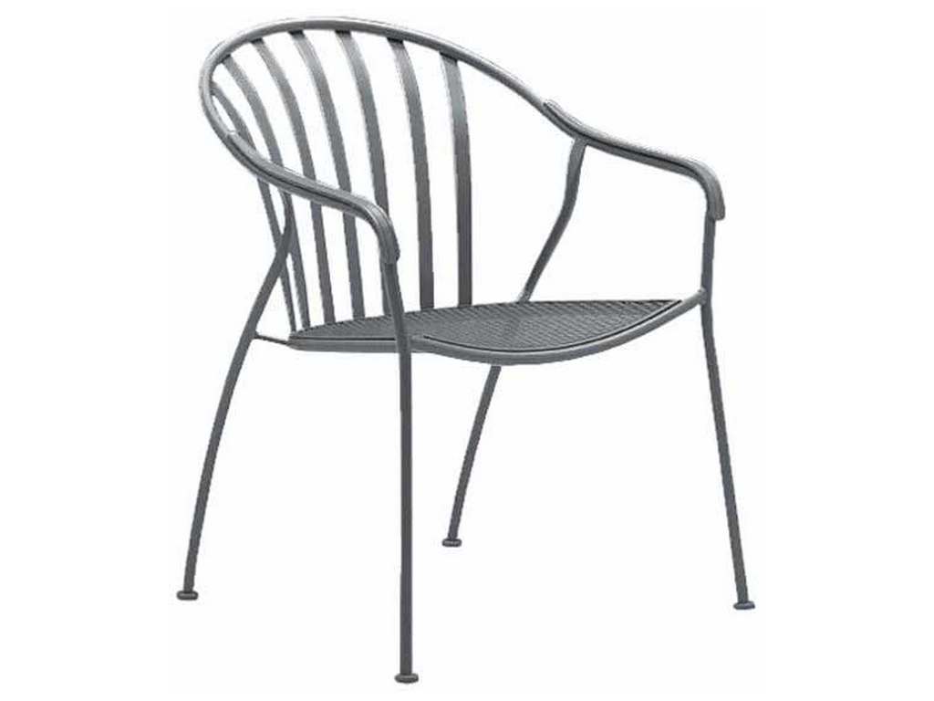 Woodard 310001 Valencia Barrel Dining Arm Chair Stackable