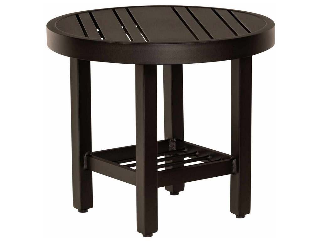 Woodard 4V3900  02622 Tri Slat Complete Tables Round End Table