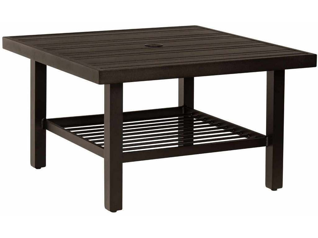Woodard 4V4300  02637 Tri Slat Complete Tables Square Coffee Table