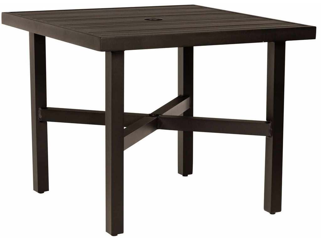 Woodard 4V4800  02637 Tri Slat Complete Tables Square Bistro Table