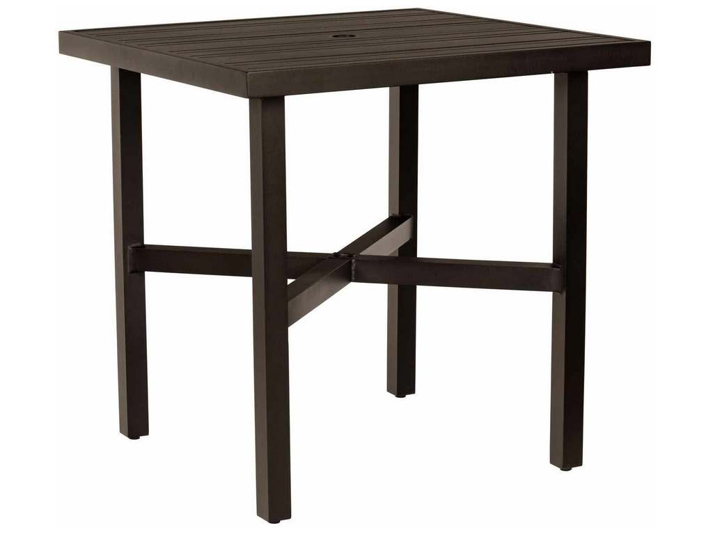 Woodard 4V5500  02637 Tri Slat Complete Tables Square Counter Height Table