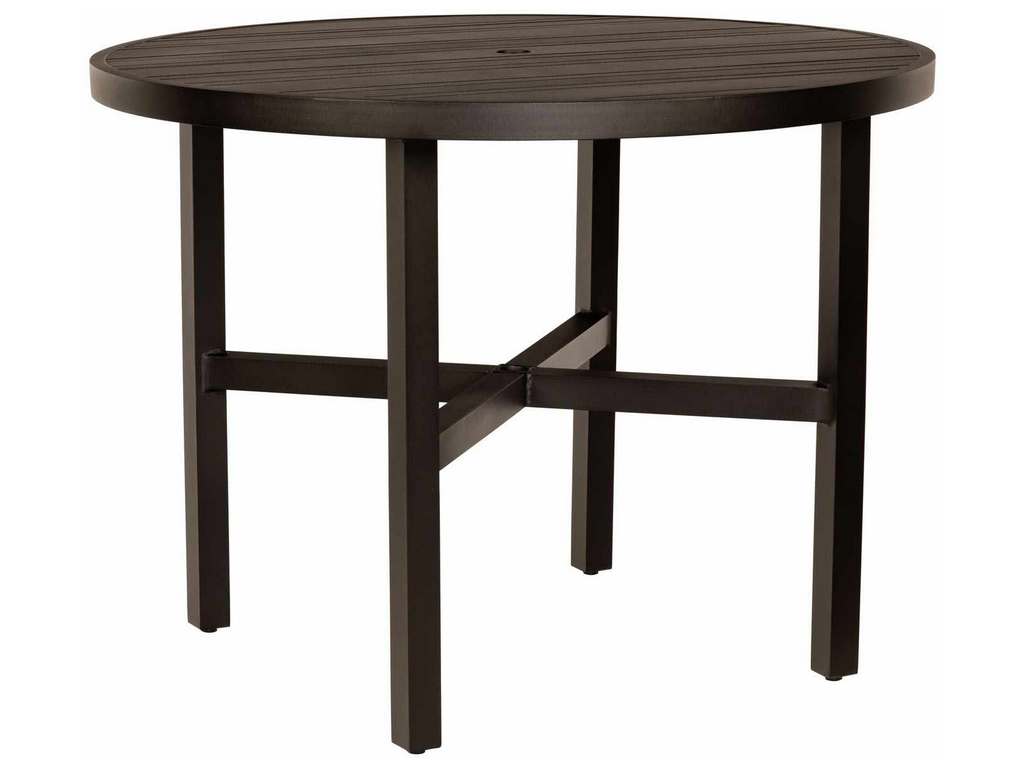 Woodard 4V5500  02648 Tri Slat Complete Tables Round Counter Height Table