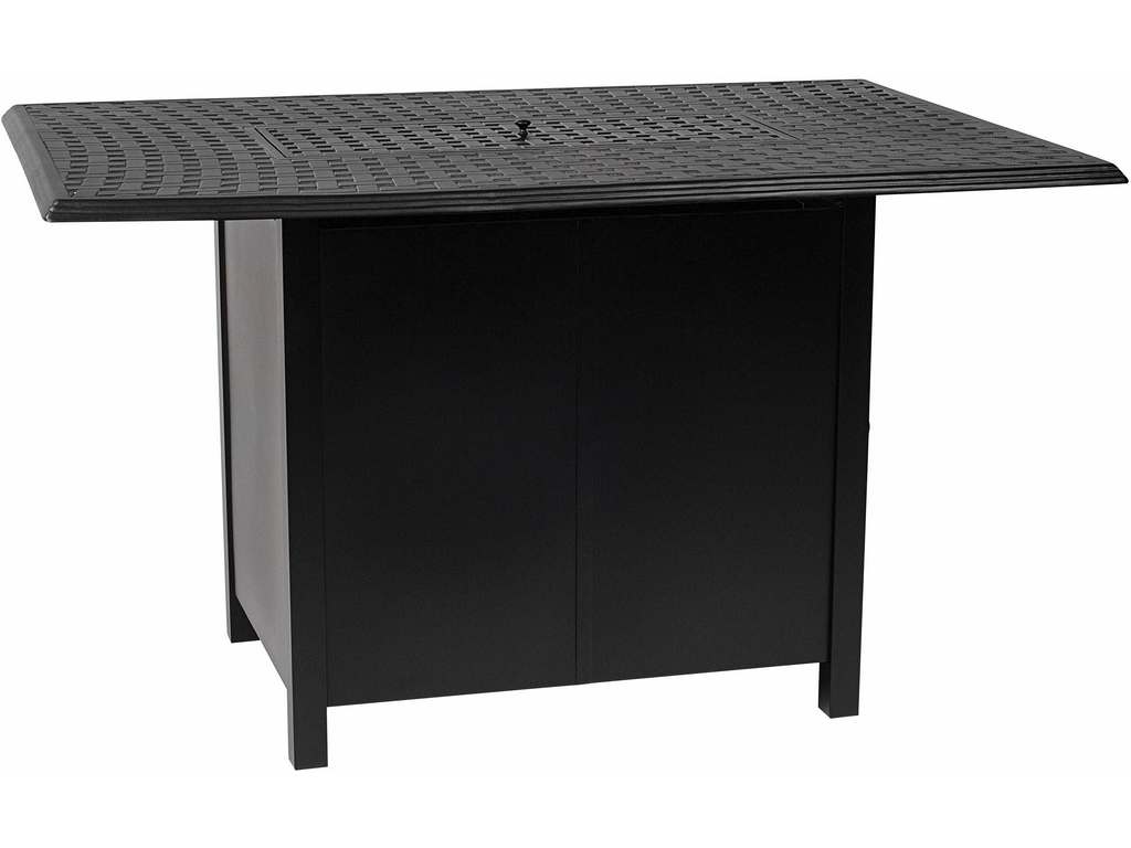 Woodard 650LDN Rectangular Dining Height Fire Base Pit with Rectangular Burner Woodard 650LDN Rectangular Dining Height Fire Base Pit with Rectangular Burner