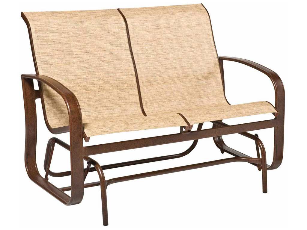 Woodard 2FX473 Cayman Isle Sling Gliding Love Seat
