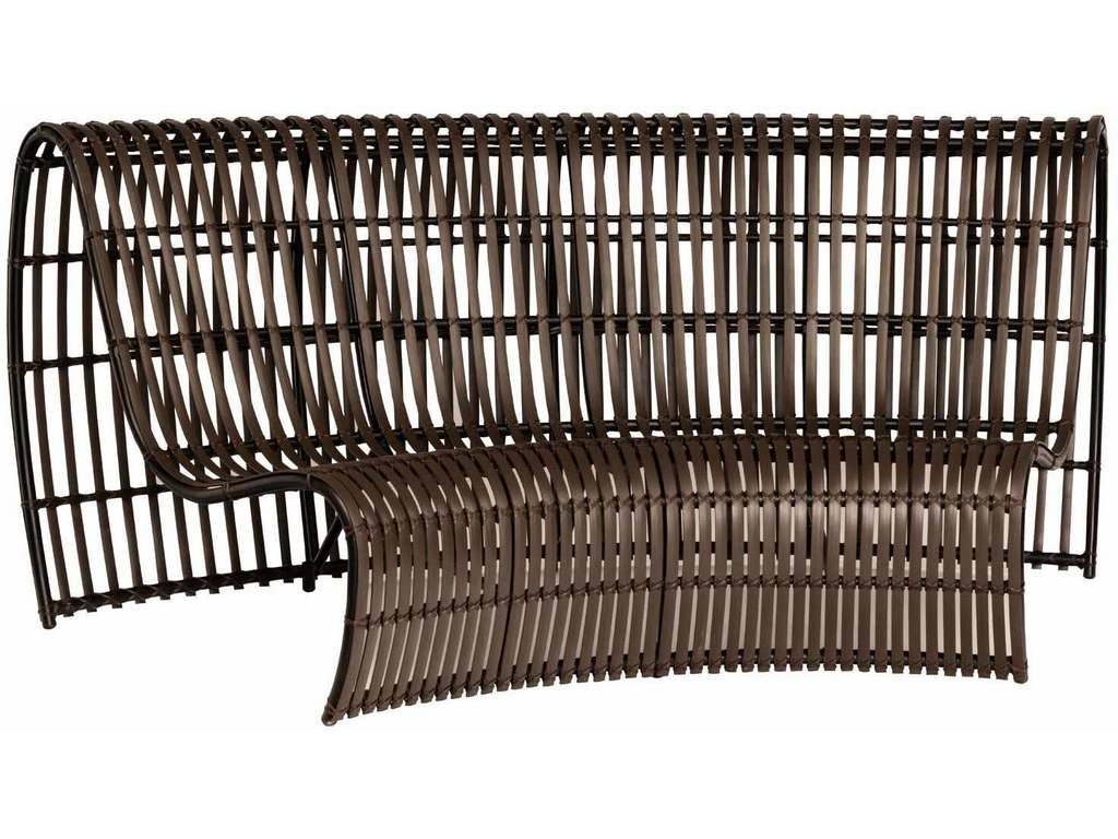 Woodard S665031 Loft   Curved Sofa