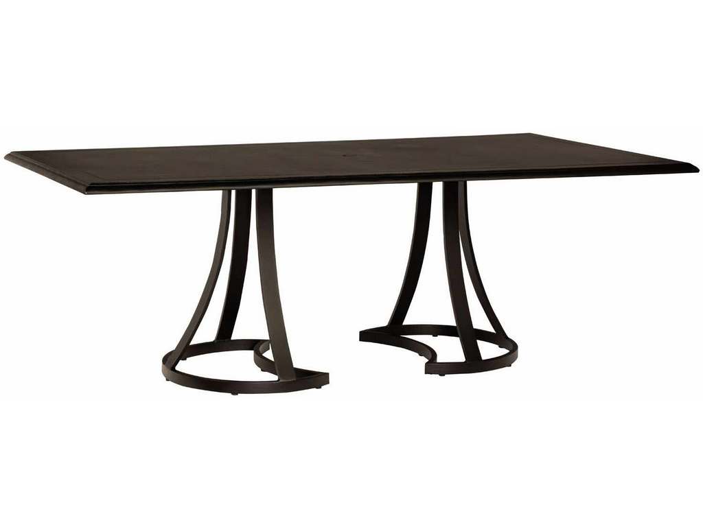 Woodard 5Y7400 09284 Solid Cast Complete Tables Rectangular Dining Umbrella Table Woodard 5Y7400 09284 Solid Cast Complete Tables Rectangular Dining Umbrella Table