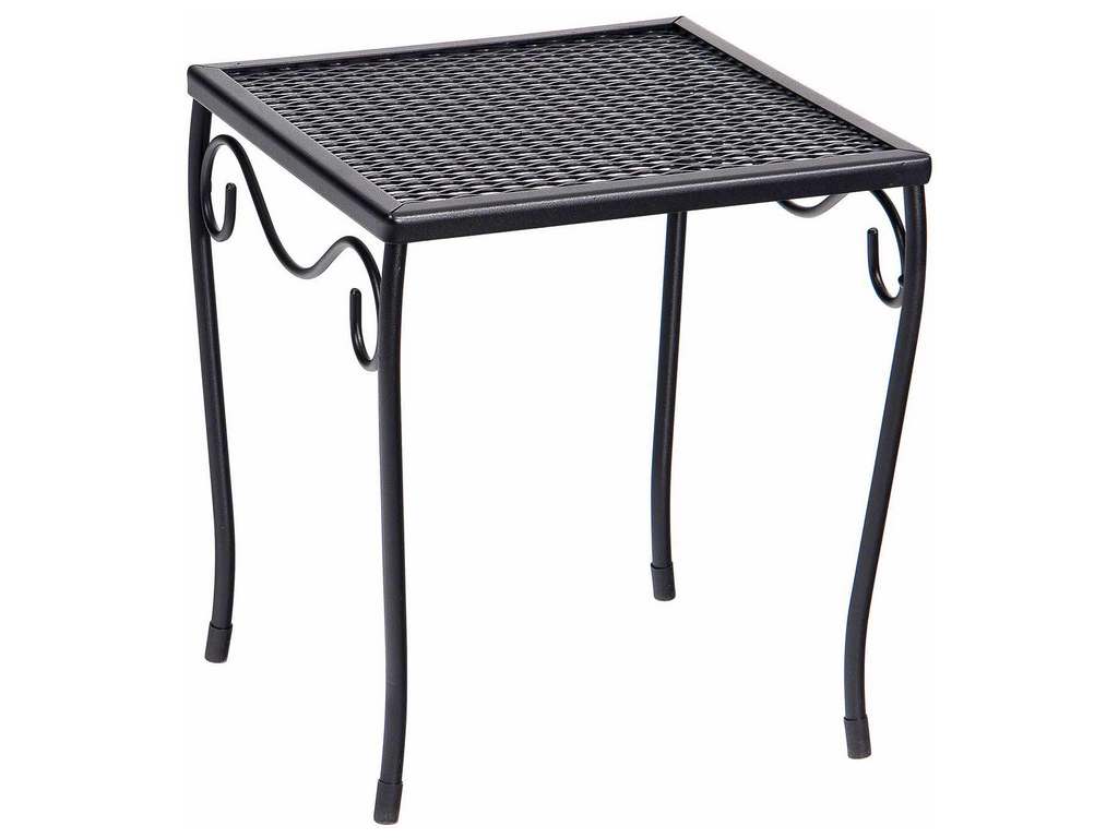 Woodard 190212 Mesh Top Small Square End Table Woodard 190212 Mesh Top Small Square End Table