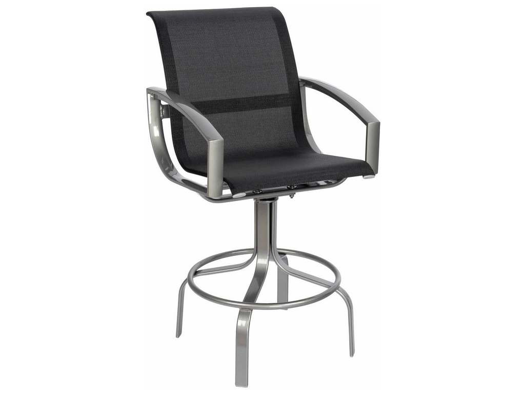 Woodard 320468 Metropolis   Sling Swivel Bar Stool