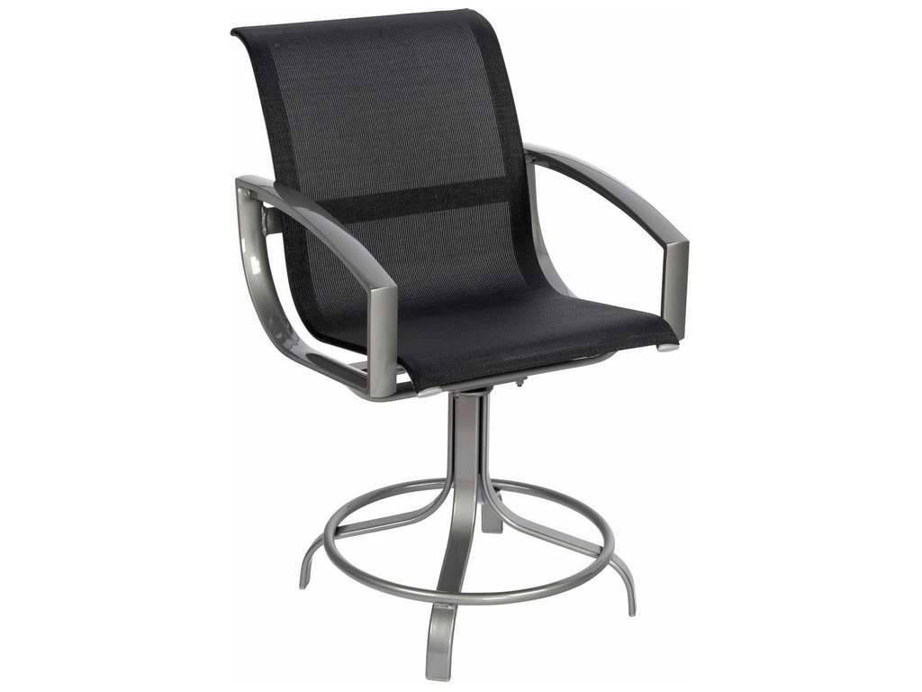 Woodard 320469 Metropolis   Sling Swivel Counter Stool
