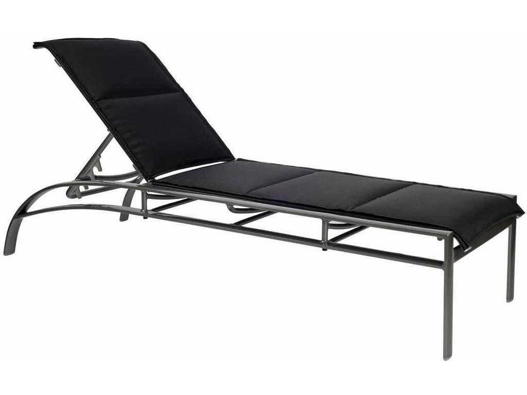 Woodard 320570 Metropolis   Padded Sling Adjustable Chaise Lounge