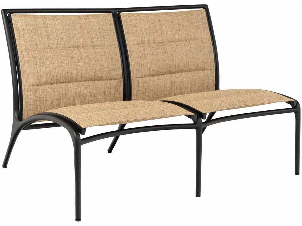 Woodard 990512T Orion   Padded Sling Armless Love Seat