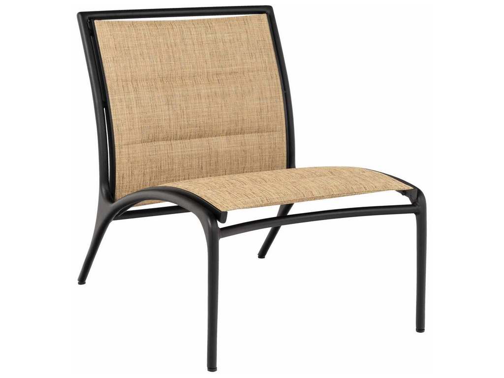 Woodard 990562T Orion   Padded Sling Armless Lounge Chair