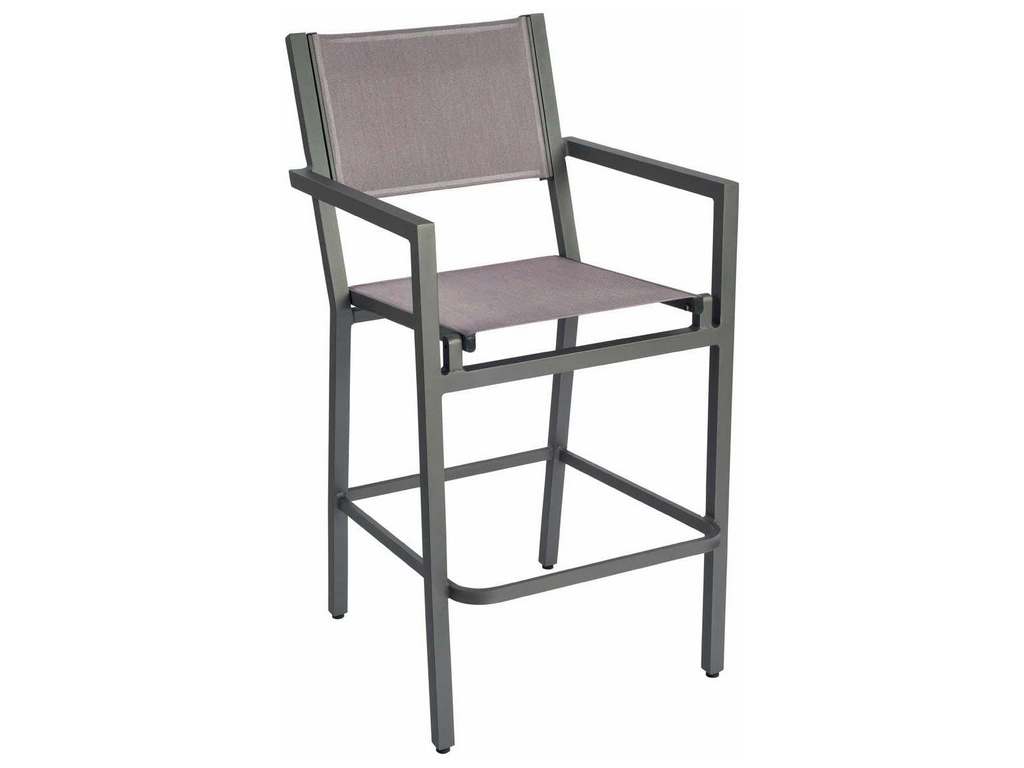 Woodard 570671 Palm Coast Sling Bar Stool with Arms