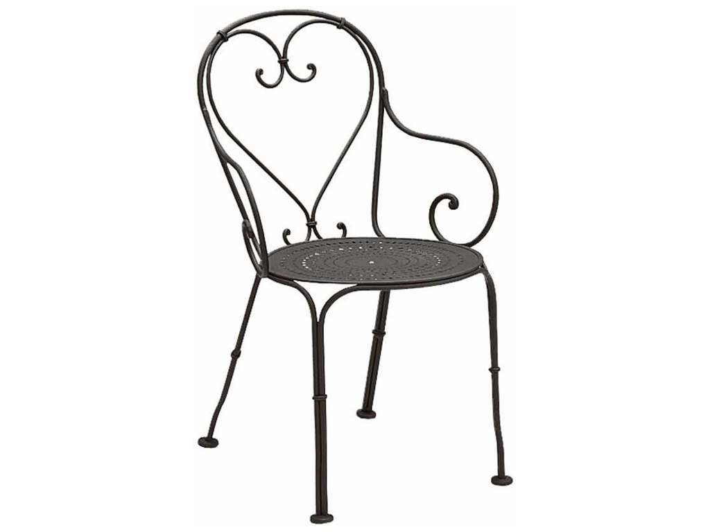 Woodard 380009 Parisienne Arm Chair Pattern Metal Seat Woodard 380009 Parisienne Arm Chair Pattern Metal Seat