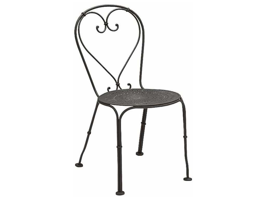 Woodard 380010  Parisienne Side Chair Pattern Metal Seat