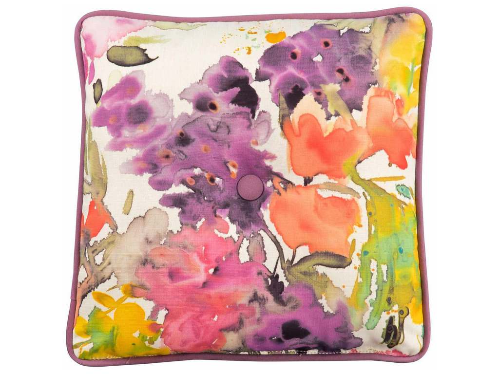 Woodard 6NWP20WL  Square Throw Pillow with Button