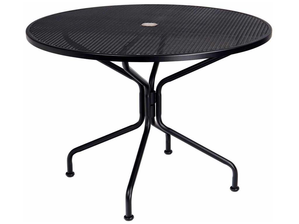 Woodard 190229  Premium Mesh Top RTA 42 inch Round Umbrella Table 4 Spoke