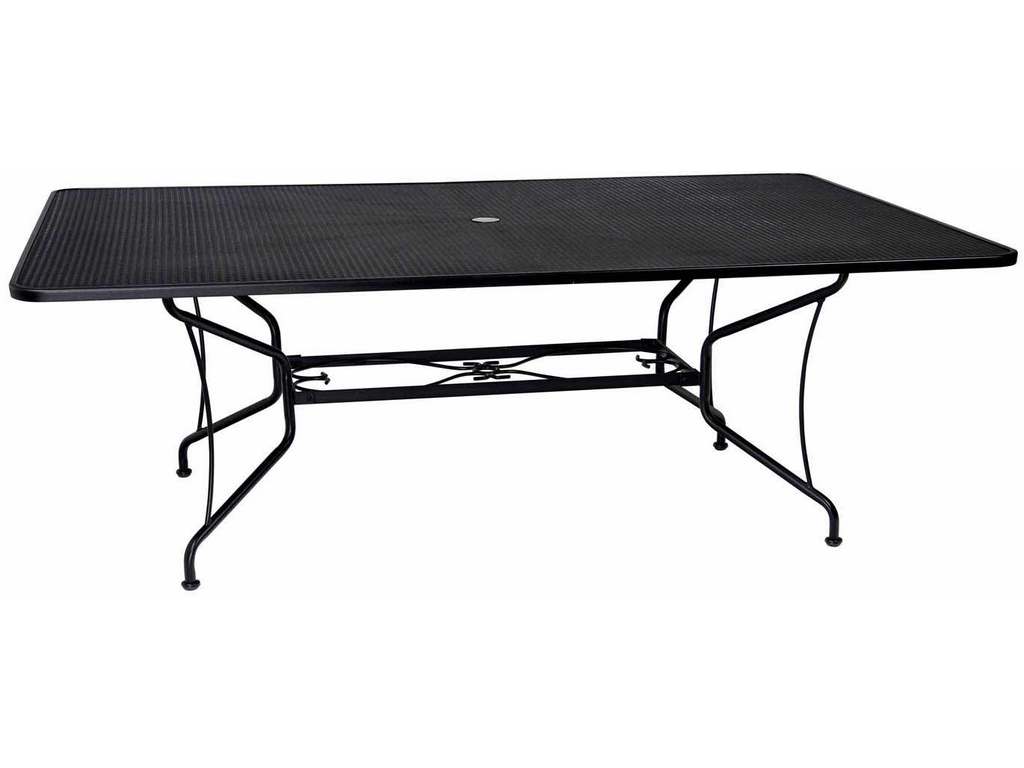 Woodard 190284  Premium Mesh RTA 60 inch x 84 inch Rectangular Umbrella Table