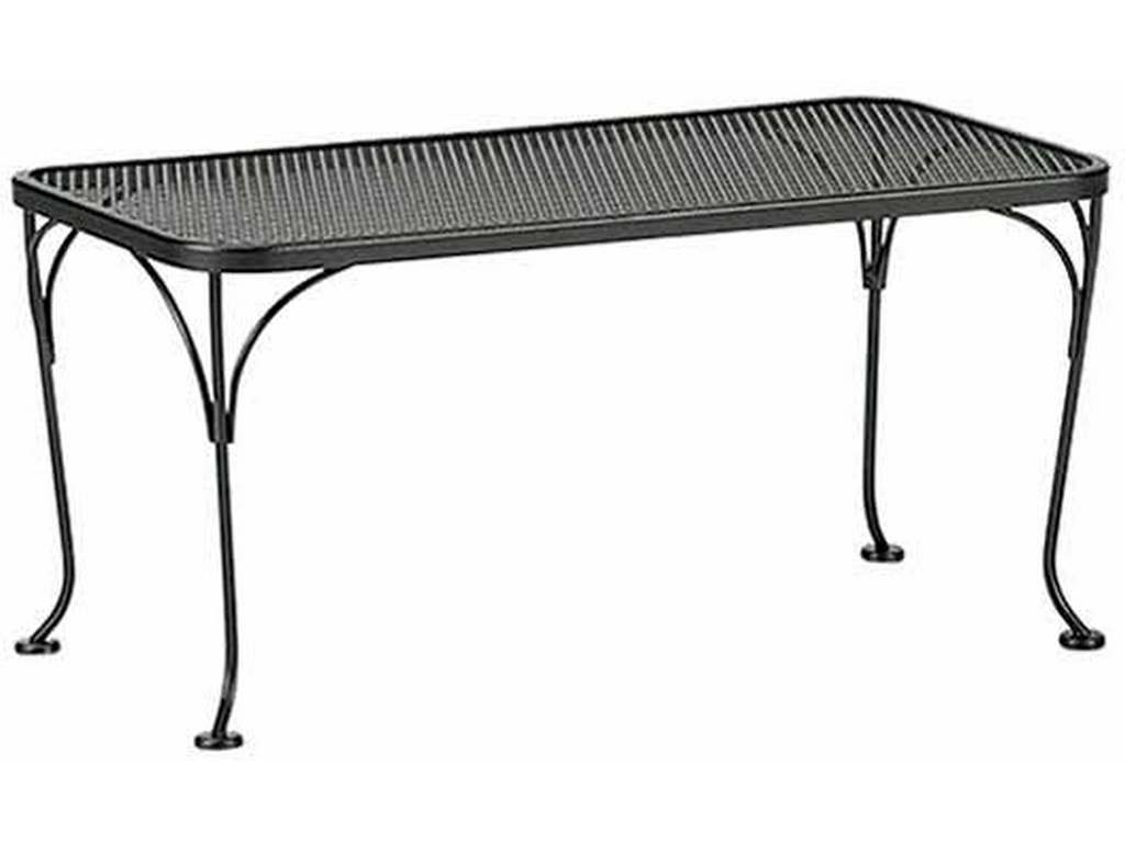 Woodard 190041  Tables and Accessories 18 inch x 36 inch Rectangular Coffee Table