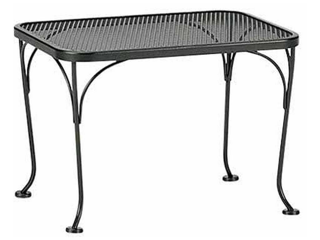 Woodard 190040  Tables and Accessories 18 inch x 24 inch Rectangular Side Table