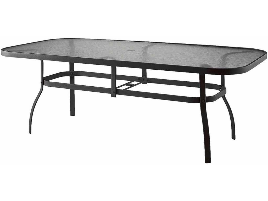 Woodard 826290W  Tables Accessories and Bases Deluxe 44 inch x 90 inch Rectangular Umbrella Table